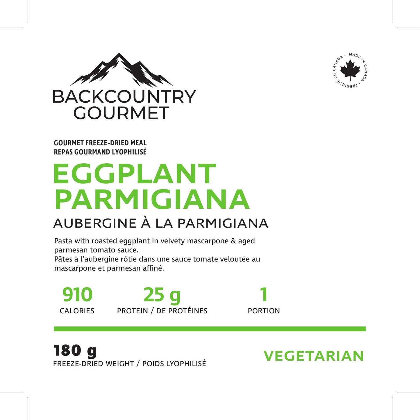 Eggplant Parmigiana (Vegetarian)