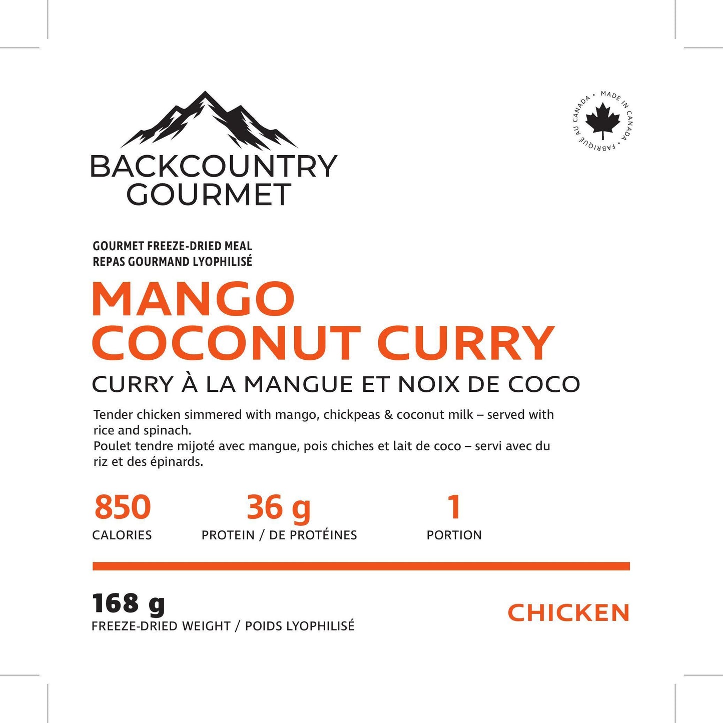 Mango Coconut Curry (Chicken)