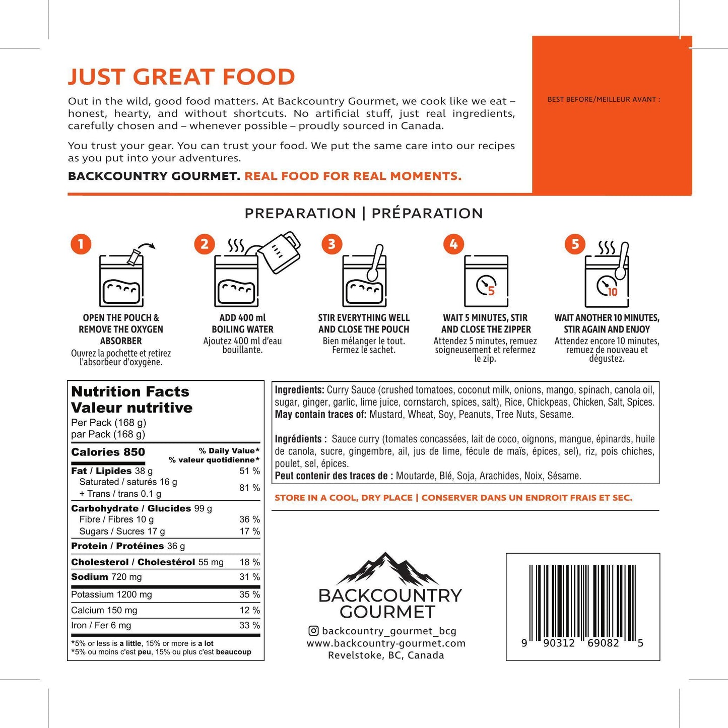 Mango Coconut Curry (Chicken)