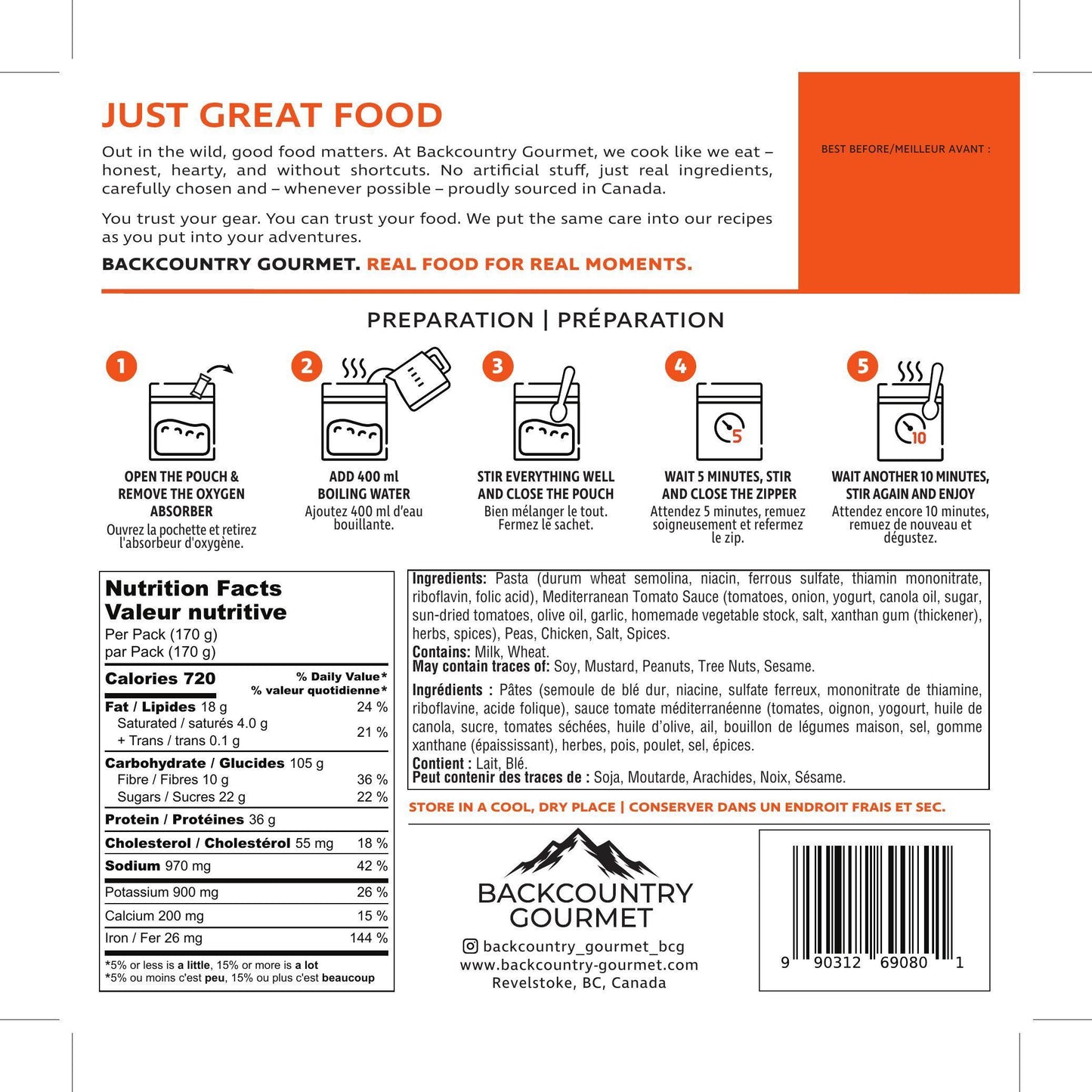 Mediterranean Pasta (Chicken)