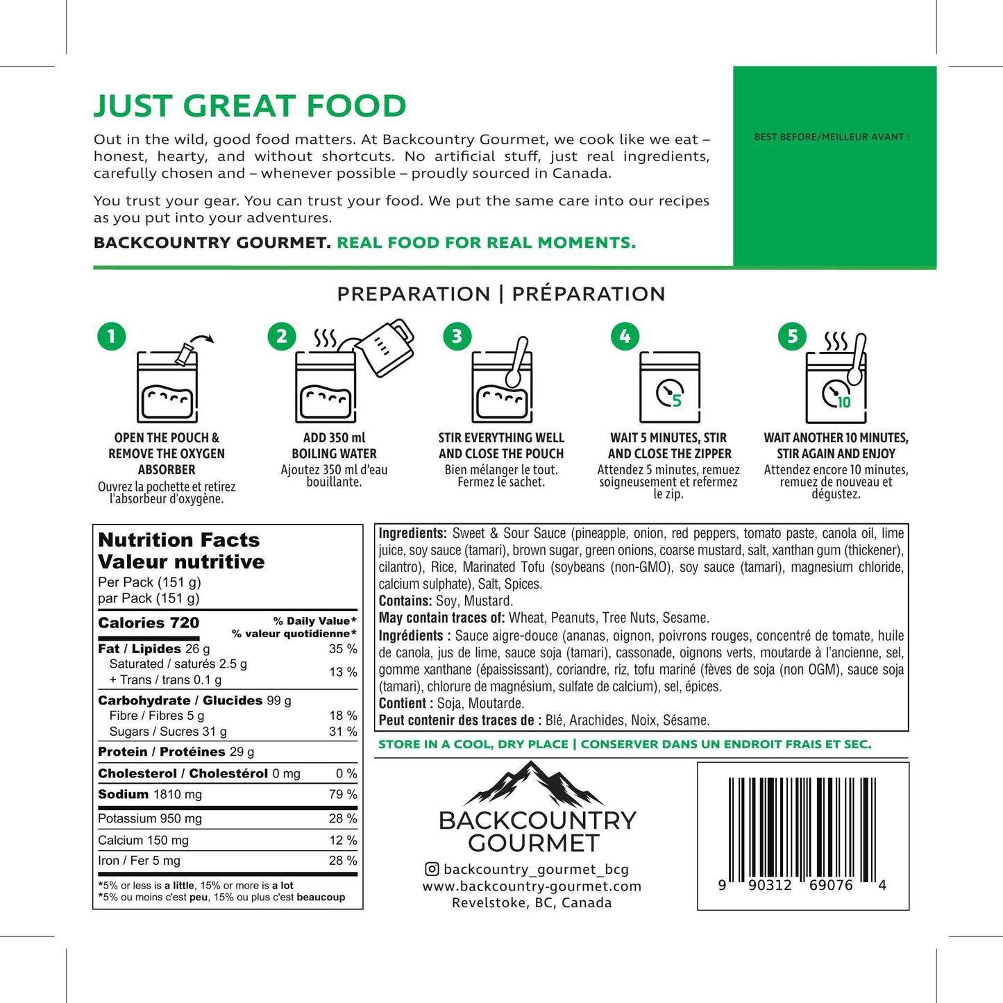 Tofu Sweet & Sour (Vegan)